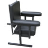 Black Adjustable Arm Subjects Chair